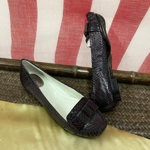 NWB DMG Calvin Klein Pazi Snake Shoes Sz 065M - Picture 2 of 9